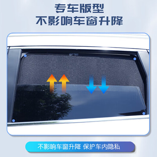 15-17 Toyota Highlander especial Cortina de automóvil Sunshade Cortina Anti-Mosquito Moda Magnética Protección solar Barrera de aislamiento de calor 1517 Highlander Brotar Ventana 1 pieza