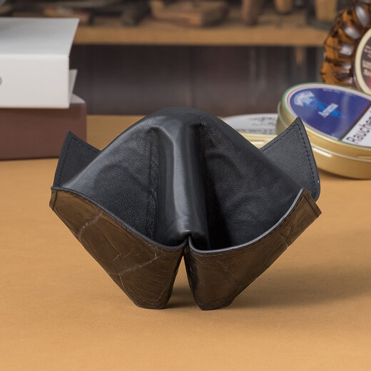 
Sharphan (SAVINELLI) Italian Sharphan pipe holder imported from southeast, northwest origami M674 four-door leather pipe holder men's gift crocodile-black