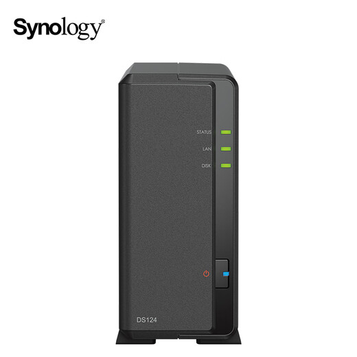 群晖（Synology）DS124NAS搭配1块6TB群晖HAT3300硬盘套装
