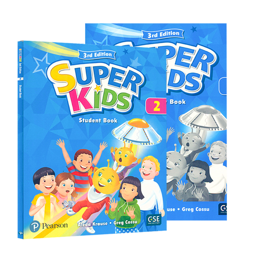 Neue Version von Pearson Langwen Kinder Englisch Lehrbuch Super Kids Dritte Ausgabe Level 123456 einschließlich App Langwen Xinlingtong Kinder Englisch Training Tutorial Lehrbuch Neue Version von Super Kids2 Level (Buch + Volume + App)
