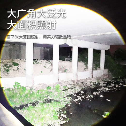 馨护士新款光手电筒超亮可充电超长续航家用户外远射便携白激光LED 极光炮爆亮9900M【智能电显+十年 极光炮白激光灯芯+快充-保售后-