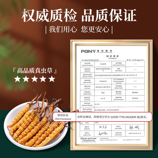 Tongfu Cordyceps sinensis 2 Wurzeln/g 50g etwa 100 Wurzeln Geschenkboxen, nahrhafte Nahrungsergänzungsmittel, Geschenke für Älteste