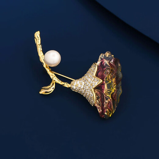 Marco Bizzarri carnation brooch, high-end women's exquisite glazed flower, simple and high-end corsage, temperament, suit pin, accessories gift, Teacher's Day gift for teacher, Mother's Day gift for mom