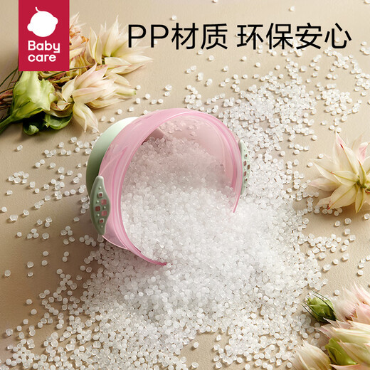 BY BABYCARE宝宝辅食碗吸盘碗婴儿学吃饭儿童餐具套装儿童碗防摔防烫 蒙因蓝【升级款-三件套】