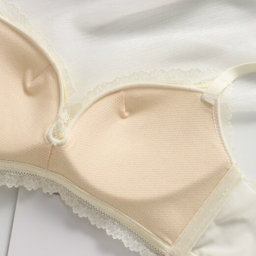 KJ bra, no steel ring underwear for women, light luxury satin, traceless, thin cup underwear set, adjustable big breasts, smaller and slimmer, 966 animal year red 75B