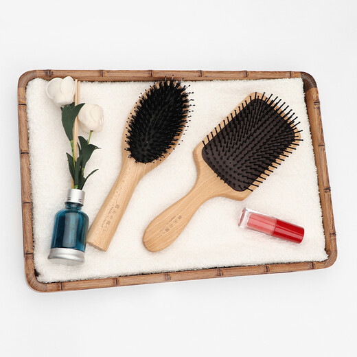 Gangfu's flagship bristle air cushion massage comb board comb styling straight hair smoothing hair care comb home hair salon hairstylist oxygen fairy care set Founder + round