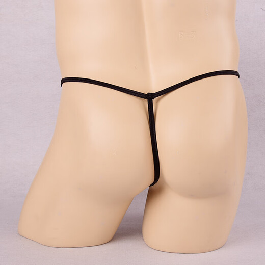 [Confidential delivery] Sexy underwear men's thong men's underwear sexy full transparent T-pants passion free nightclub open large size gay gay men masturbate alternative transparent red one size