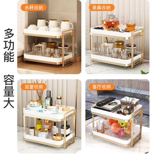 Yupin kitchen rack drain cup rack storage rack living room glass tea cup drain tray ZW107 double layer