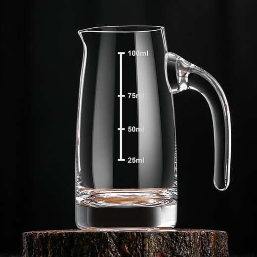 CRISTALGLASS high-looking white wine glass and wine dispenser set, crystal glass household small wine glass, one cup, high-end high-end wineware, wine dispenser 100ml, 10 pieces + 15ml goblets, 10 pieces + cup holder