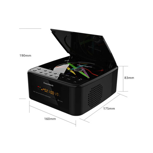 Esscitech home CD player wireless Bluetooth speaker HD DVD player disc player elementary school and high school mp3 English listening CD record cb player audio radio white Bluetooth model official standard