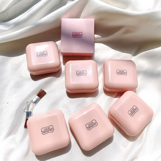 LAMEILA Blush Rouge Cream Contouring Nude Makeup All in One Delicate Natural Monochrome Quiet and Elegant Pearlescent Highlight to Brighten Vitality Q-5# Milk Tea Sweet Apricot