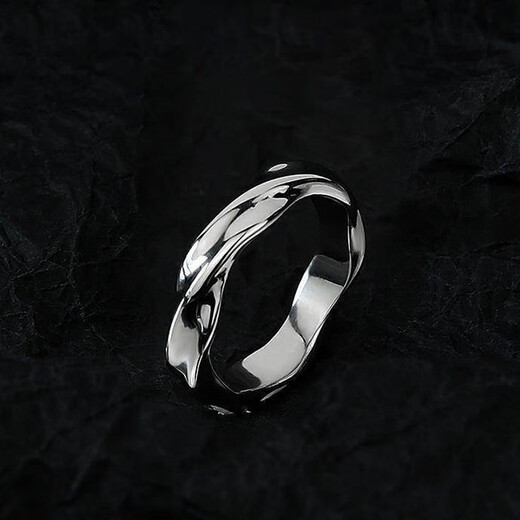 Pei Nanwei endless ring for men, trendy men, single index finger ring, female couple, student personality, versatile Internet celebrity tail ring for boyfriend, endless ring + box