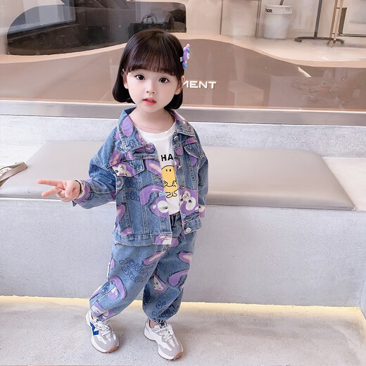Ropa de ropa para niños Leba Mouse Juego de niñas de otoño de otoño