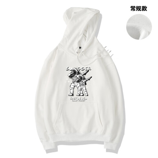 Fantasy Tutu I Trendy Brand Fun Astronaut estampado sudadera con capucha Sweatshirt Men's Coutfit Black [Hotshirt Spring and Autumn] 1283 XL 174-180cm 140-160Jin [Jin es igual a 0.5 kg]
