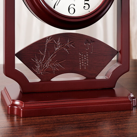 Hanshi (Hense) Chinese retro double-sided table clock living room desktop table clock two-sided clock creative quartz clock HD206 double-sided time reading