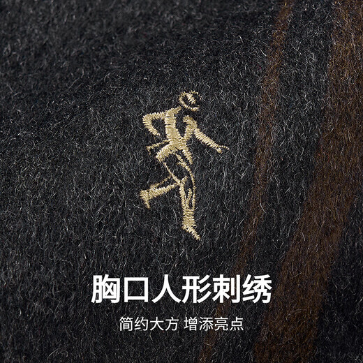 Dances with Wolves Duck Down Liner & Temperature Locking Lining 51% Wool Plaid Men's Jacket 001 Black 175