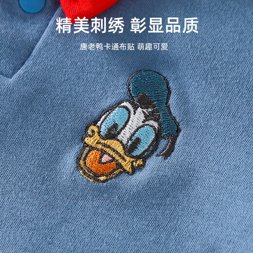 迪士尼婴儿衣服新生儿连体衣春秋款满月宝宝0-3个月百天睡衣秋冬季90