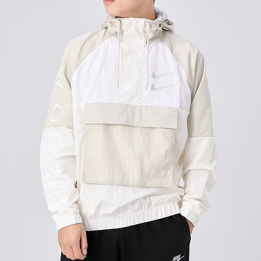 Nike (Nike) Herren neuer Sport mit Kapuze mit Kapuzenhöhle gewebte Jacke mit atmungsaktivem Halbzipper-Jacke Cu3886-072 s