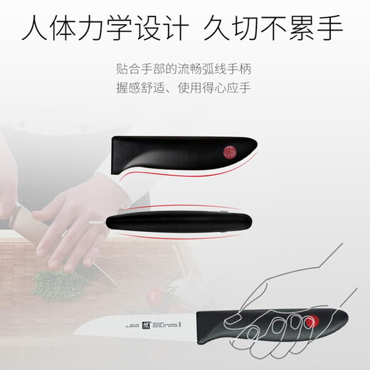 双立人水果刀蔬菜刀多用刀家用不锈钢刀具 红点蔬果刀