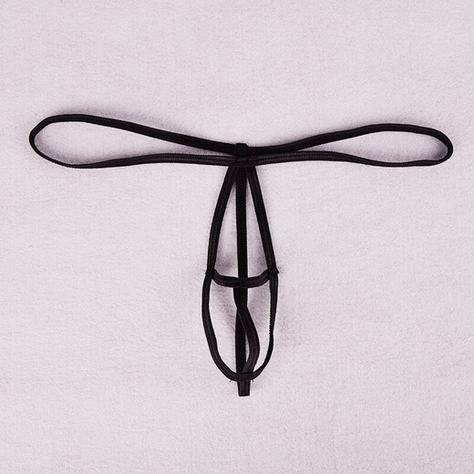 [Confidential delivery] Sexy underwear men's thong men's underwear sexy full transparent T-pants passion free nightclub open large size gay gay men masturbate alternative transparent red one size