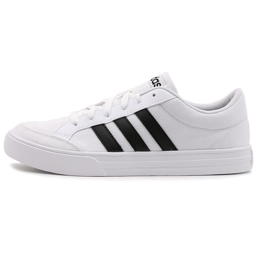 Adidas Herrenschuhe Frühlings- und Sommersportschuhe niedrig atmungsaktives leichtes leichtes leichte lässige Canvas-Schuhe modische Kleidung-resistente Brettschuhe GW8364 AW3889 Weiß/Leinwand/Stoff 44.5