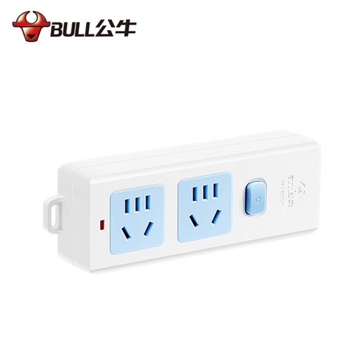 Bull (BULL) wireless socket wiring board without wires, self-wiring wiring board, semi-finished wiring board, self-assembly engineering plug-in board, new national standard electric plug-in board, wireless 2 sockets 412K, no wires, you need to wire them yourself.