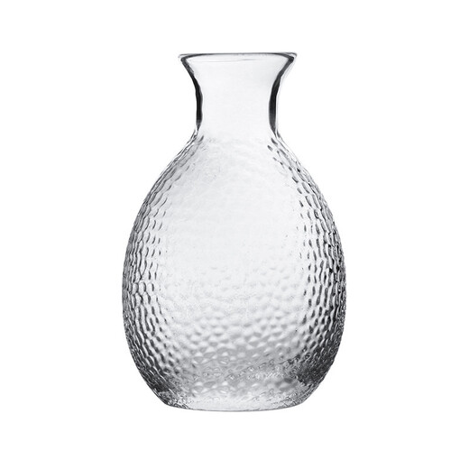 All-purpose Japanese-style glass wine set and wind hammer pattern one pot and four cups household sake pot, white wine cup, wine cup and wine divider