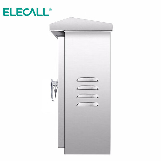 ELECALL distribution box 250*300*150mm-201 outdoor stainless steel waterproof monitoring box charging box electrical control box (station) 0.5mm hand lock without printing