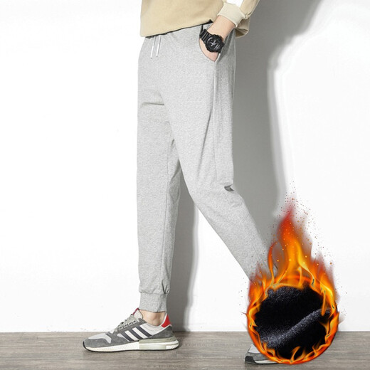 Tiger Trace Sport Pants Men's Thin Summer Trousers Straight Loose Large Size Cotton Running Exercise Closed Waiter Pants Casual Pants Gray (9898 Closed) XL