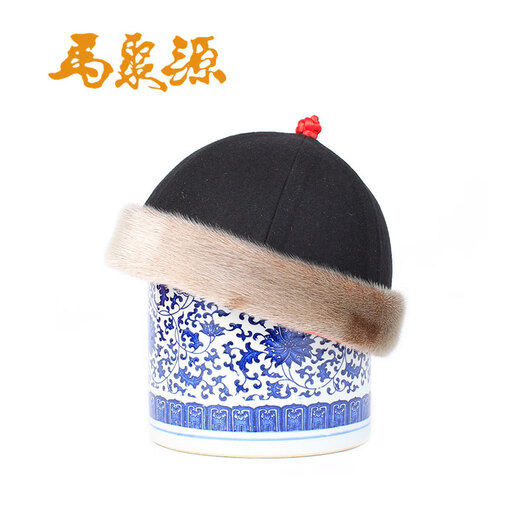 马聚源男士地主帽秋冬中老年礼帽保暖防风帽 灰色 62cm