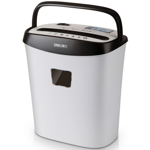 Deli (Deli) Papier Shredder Office Elektrisches kleines tragbares Dokument Shredder 15L Kapazität Shredder Papierpapier Papier Deli 9928 Papier Shredder Büro und Haus Elektromut
