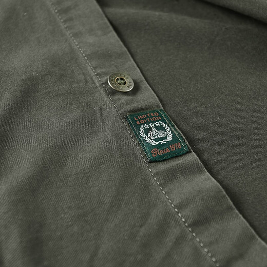
JP autumn outdoor men's long-sleeved shirt lapel casual shirt 1283 khaki M-170