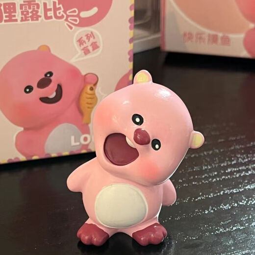 可爱露比Loopy小粉狸盲盒潮玩公仔手办摆件送朋友闺蜜惊喜礼物 十代露比摆件【咬脸一对】