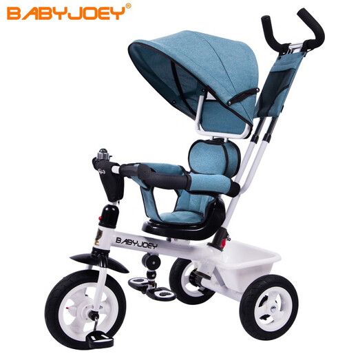 Babyjoey 英国儿童三轮车脚踏车手推车1-3-5岁宝宝自行车 小魔仙  精灵蓝