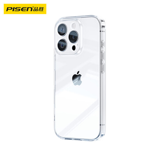 品胜 适用苹果16Pro手机壳iPhone16Pro保护套简约透明 防摔抗指纹耐磨超薄超透网红软边 透明