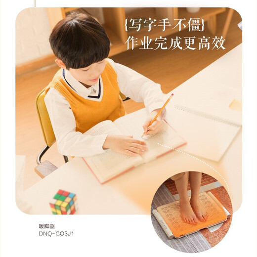 Bear (Bear) Home Foot Warmer, Foot Warmer, Portable Electric Heater, Office Under-Desk Foot Warmer, Leg Warmer, Flat Stand Multi-purpose, Folding Model丨Energy Saving, Low Consumption, Quadruple Protection DNQ-C03J1