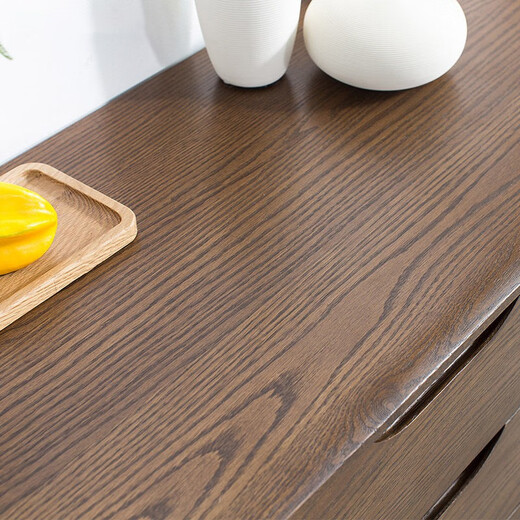 Womu sideboard American solid wood cupboard new Chinese restaurant cabinet modern sideboard restaurant storage cabinet sideboard (walnut color) [FS-1105]