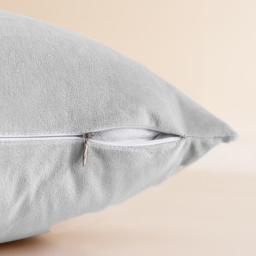 Made in Tokyo, marshmallow pillow, super soft cotton velvet sofa bedside living room office lumbar pillow cushion gray 45x45cm