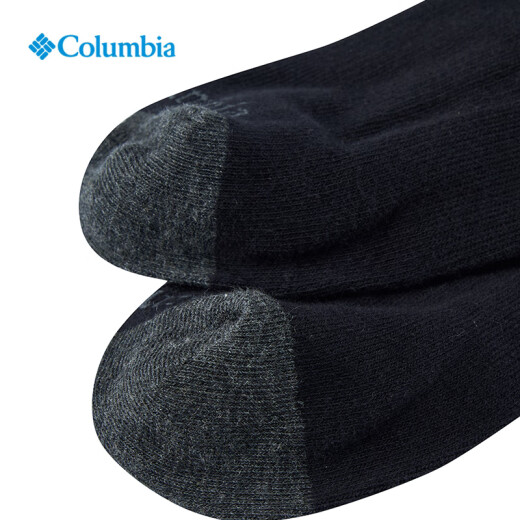 Columbia哥伦比亚户外男女休闲舒适旅行登山徒步透气运动袜RCS673 BK1 M