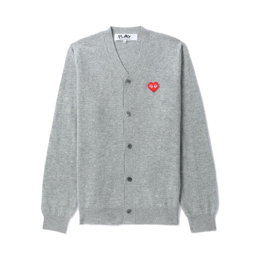 
PLAY COMME DES GARCONS CDG IT Kawakubo Rei INVADER joint men's knitted cardigan BKX/Black S