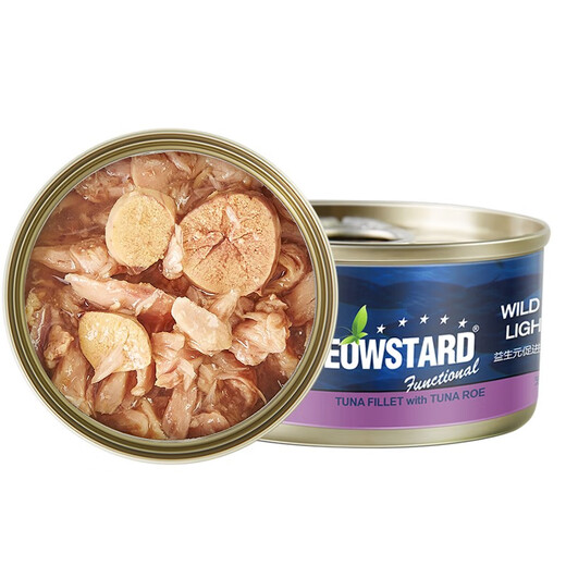 Meowstard imported canned cats Thai adult cats and kittens nutrition staple food cats canned wet food cats fattening gills 80g*24 cans Tuna + fish roe 80g*24 cans