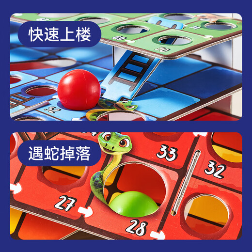 Wild Knight Flying Chess Children's Educational Toy Board Game Chess 3D Snake Chess Desktop Game Birthday Gift for Boys and Girls