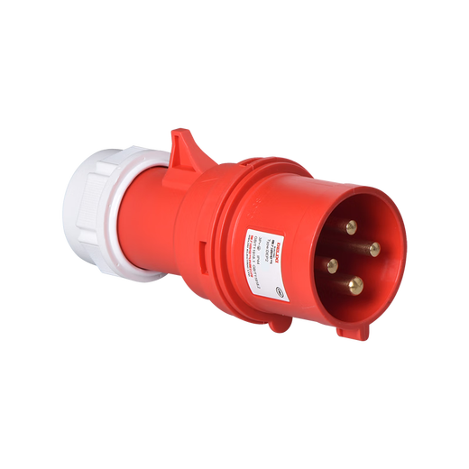 DELIXI Industrial Socket Plug Connector Male Female Docking Coupler Aviation Plug Waterproof Dust-proof Three-phase Electric 380V Volt Connector Four-core 32A (4-core mother seat 4 wire) Waterproof Industrial IP44 grade base