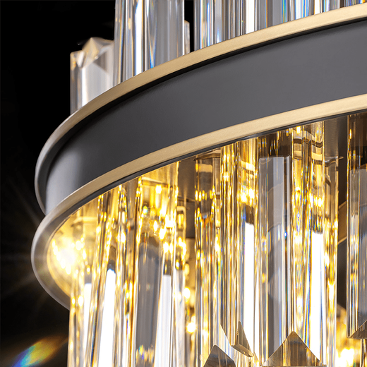 Prisma Light Luxuskristalllampe postmosphärische atmosphärische Wohnzimmer Kronleuchter schwarzer Eisenkreis Esszimmer Lampe Hanging Line Modell 9732-800x