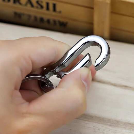 JINDA, Japon et États-Unis porte-clés en alliage de zinc, unisexe, porte-clés à verrouillage de taille, personnalisé, simple et élégant, pendentif porte-clés de voiture, 271 boucles, 2 pièces