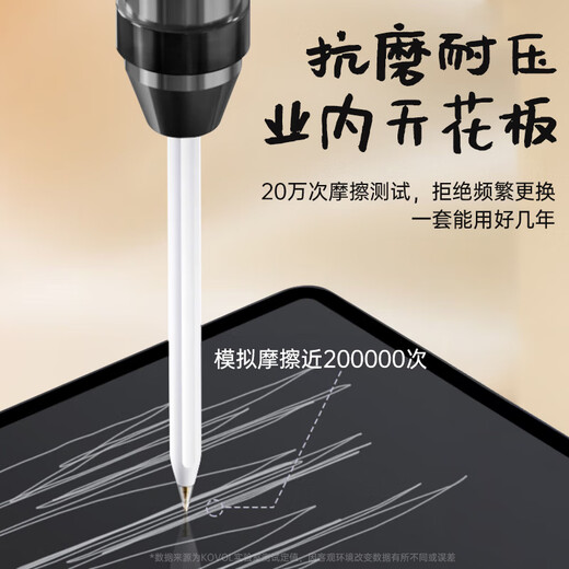 KOVOL【美国】1：1精细打造丨适用Apple Pencil一 二代专用替换笔尖苹果ipad笔笔头手写触控笔配件4个装