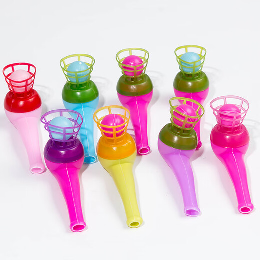 Baiguo Plastic Suspended Blow Ball Enfance Classic Nostalgic Suspended Ball Enfants Early Education Parent-Child Child Blow Ball Ball Ball Ball (+2 balles)