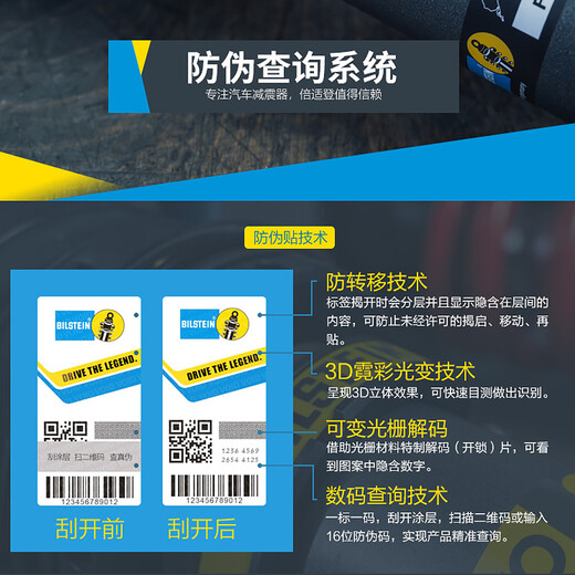 BILSTEIN倍适登B6减震器改装件对装适配马自达丰本田斯巴鲁路虎吉普沃尔沃 B6后减震器（一对2只） 16款后捷豹F-PACE(X761)