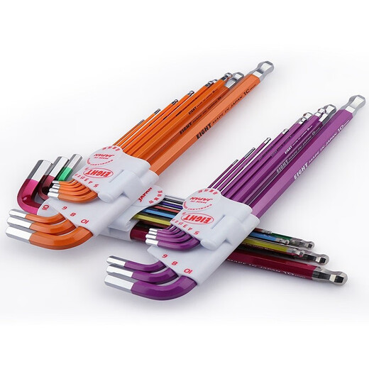 Colored diamond head hexagonal wrench set hexagonal key male feature TLCS7PUTLCS7LCS7 LC-S7