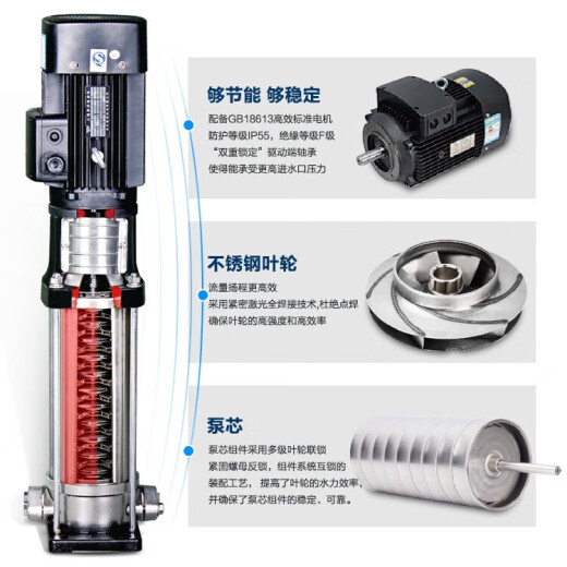 不锈钢立式多级离心BL/BLT工业水处理循环泵高层供水增压泵 BLT12-14380V